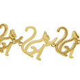 thumbnail image 2 of SuperJeweler Diamond Accent Cat Adjustable Bolo Bracelet In Yellow Gold Overlay, 7-10 Inches For Women, 2 of 4