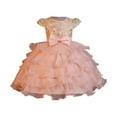 thumbnail image 3 of JCCXIN Girl Dress Elegant Girls Party Dress With Satin Bodice And Skirt For Festive Style Dress For Toddlers And Little Girls Stylish Party Gown Toddler Girl Clothes 4-5 Years, 3 of 9