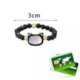 thumbnail image 3 of GKNET Personality Bead Ring Women Cat Rings Natural Moonstone Obsidian Delicate Jewelry Gift&-Black, 3 of 9