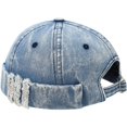 thumbnail image 6 of Hsqqdc Distressed Denim Docker Cap, Vintage Washed Brimless Hat Adjustable Sailor Cap, 6 of 7