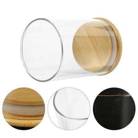 HEMOTON  Windproof Candle Holder Holders Large Hurricane Shade Clear