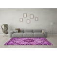 thumbnail image 3 of Ahgly Company Indoor Round Persian Purple Traditional Area Rugs, 8' Round, 3 of 4