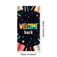 thumbnail image 1 of Colorful Welcome Back Banner with School Elements Books Pencils Balls Stars Background Party Decorations for School Opening Ceremony Classroom Decor Photo Booth Backdrop Event Decorations, 1 of 3