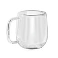 thumbnail image 3 of Double Wall Insulated Mug, High-Heat Borosilicate Glass, Walled Coffee Mug with Handle, 250/350ml Glass Espresso Cup, Reusable, Clear Beverage Tumblers, Freezable, For Hot Or Cold Beverages, 3 of 8
