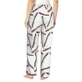 thumbnail image 3 of Pajama Pants Women, Asparagus Print colorful Sweatpants Soft Sleep Lounge Pants, Casual PJ Bottoms Pants with Pockets, 3 of 5