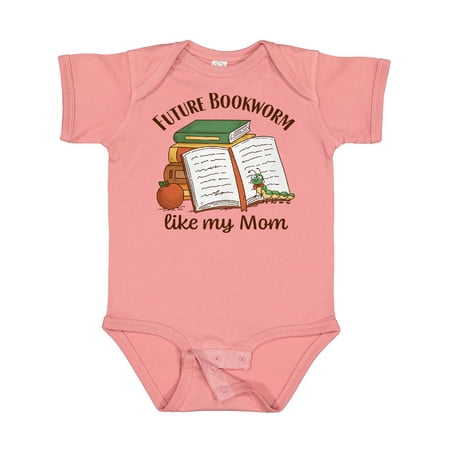 

Inktastic Future Bookworm Like My Mom Gift Baby Boy or Baby Girl Bodysuit
