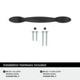 thumbnail image 3 of Amerock Intertwine 3-3/4 inch Center-to-Center Matte Black Cabinet or Furniture Pull, 10 Pack, 3 of 4