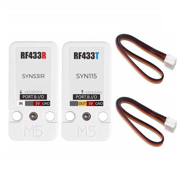 1 Juego de Transmisor y Receptor Inalámbrico RF433T/RF433R, Frecuencia de Trabajo de 433,92 MHz para Automatización de Control Remoto de IoT