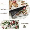 thumbnail image 6 of Gingerbread Christmas Area Rugs 3'x5', Washable Small Throw Rugs for Living Room Bedroom, Xmas Balls Branches Farmhouse Indoor Outdoor Rug Non-Slip Low Pile Carpet Runner Reversible Floor Mats, 6 of 8