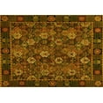 thumbnail image 1 of Ahgly Company Machine Washable Indoor Rectangle Persian Yellow Traditional Area Rugs, 8' x 10', 1 of 4