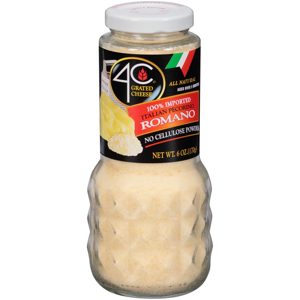 4c Italian Romano Grated Cheese Jar, 6 oz