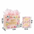 thumbnail image 2 of CIRCLE- 13" Large Happy Birthday Gift Bag With Card And Tissue Papers For Women Girls, 2 of 5