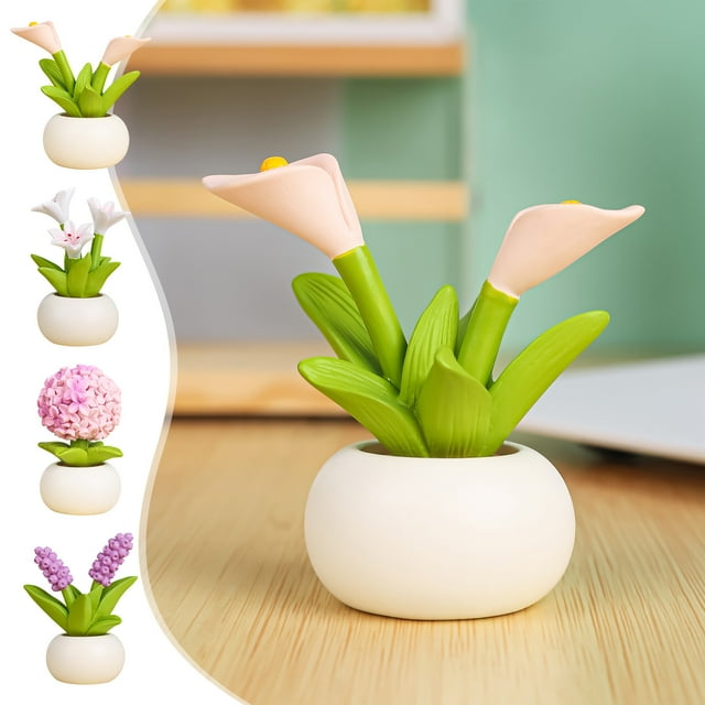 Planta en maceta de simulación de cactus de resina, adorno de mini suculentas púrpura, regalo de decoración de automóvil para el hogar de 2.5 ", 1 pieza