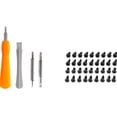 thumbnail image 1 of 44 Pcs Ring Doorbell Replacement Screwdriver Set, 4 Pcs Screwdriver Bit Set Double-Ended T6 & T15 Torx, 40 Pcs Doorbell Screws With Plastic Box for Video Doorbell Battery Change, 1 of 1