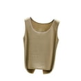 thumbnail image 1 of Dvkptbk Womens Tank Tops Été Couleur Unie Sans Manches Col Rond Blouse en Vrac Tops, 1 of 4