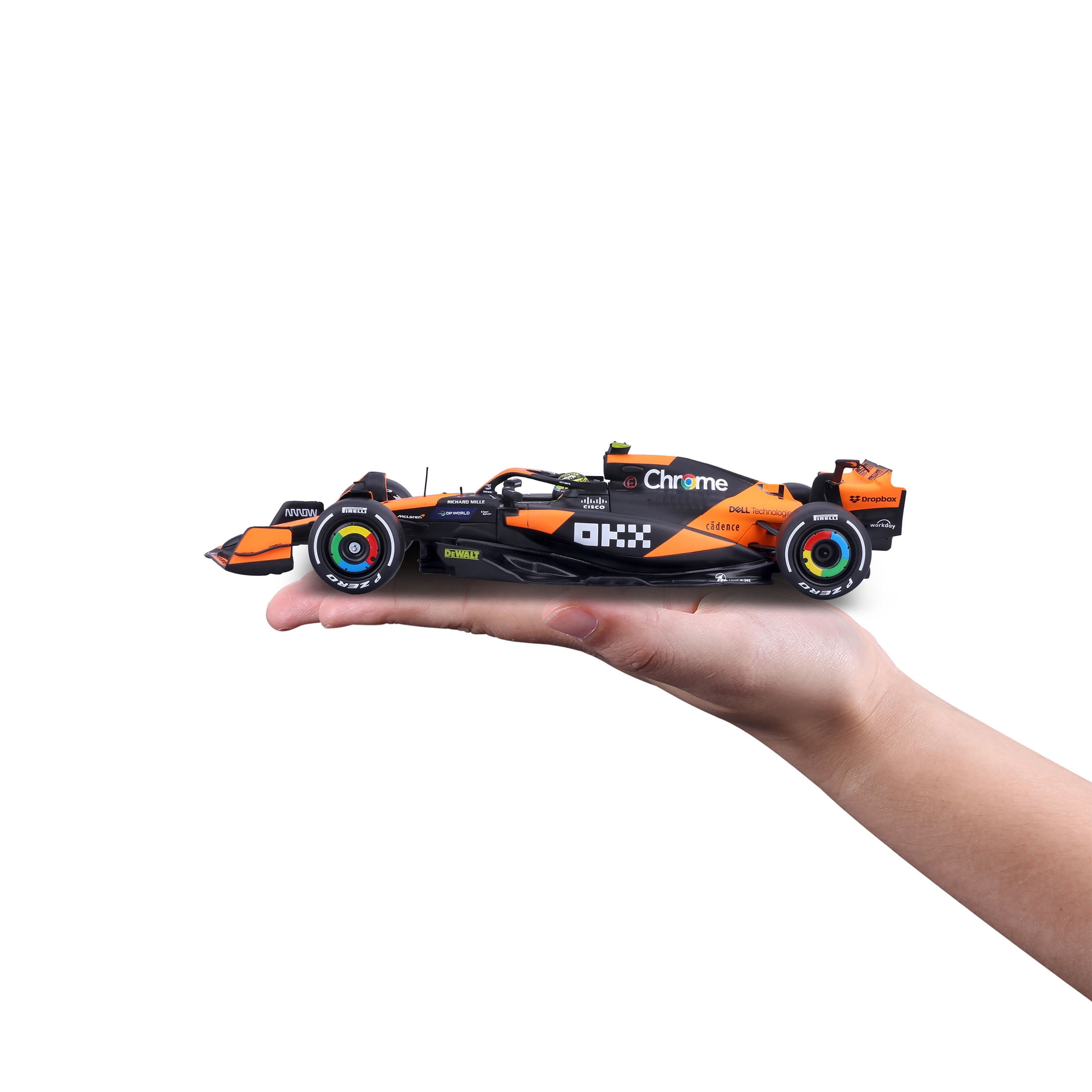 1:24 Race Formula McLaren MCL38 Model Kit Play Vehicle with Helmet, 2024