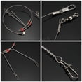 thumbnail image 3 of Garayma 20pcs Wire Trace Leader Rig Stainless Steel 2 Arm Fishing Rigs Tackle Lure, 3 of 8