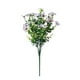 thumbnail image 2 of Flores artificiales de seda violeta - Arreglo floral de plástico de césped primaveral para decoración de bodas en despacho, 2 of 7