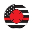 thumbnail image 1 of Beistle BT114 2 in. Firefighter Maltese Icon with Flag Button, 1 of 1