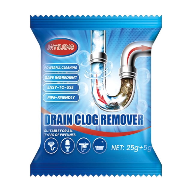 Fiudx Desatascador Potente para Cabello y Grasa, Fácil de Usar, Ideal para Tuberías y Fosas Sépticas, Ideal para Uso Doméstico, Baño y Cocina. Envasado Individualmente (1 Unidad).