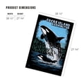 thumbnail image 2 of Lantern Press 1000 Piece Jigsaw Puzzle, Orcas Island, Washington, Orca and Calf Scratchboard, 2 of 5
