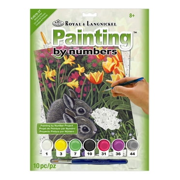Royal & Langnickel(R) Small Paint By Number Kit 8.75"X11.75"-Spring Bunnies
