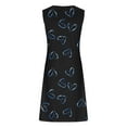 thumbnail image 5 of Sevevn Women's Casual Versatile Printed Round Neck Casual Sleeveless Suspender Dress Black Womens T-shirt, 5 of 5