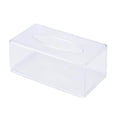 thumbnail image 1 of Cateissary Caja de pañuelos acrílicos, soporte para pañuelos, dispensador de pañuelos con cubierta magnética Caja de pañuelos transparente Almacenamiento y organización del hogar, 1 of 6