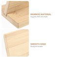 thumbnail image 4 of 1 Set Blank Bamboo Plate with Base Payment Standing Custom Payment Board, 4 of 5