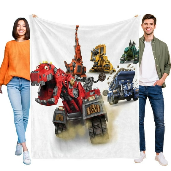 Dinotrux flannel blanket 39*59 inch soft and comfortable with clear patterns and easy cleaning