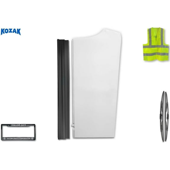Kozak Cabin Upper Fairing with Extension, Right Passenger Side Compatible with Freightliner Cascadia 2008-2016
