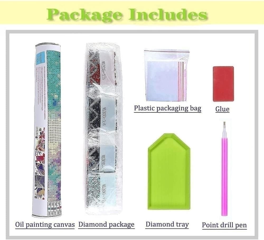 Ghost DIY Diamond Painting Set, Black Cat Round Full Diamond Diamond Points (For Adult Beginners), Halloween 5D Diamond Painting Set, Gem Art Crafts Set, Home Decoration 16X20 Inch Frameless