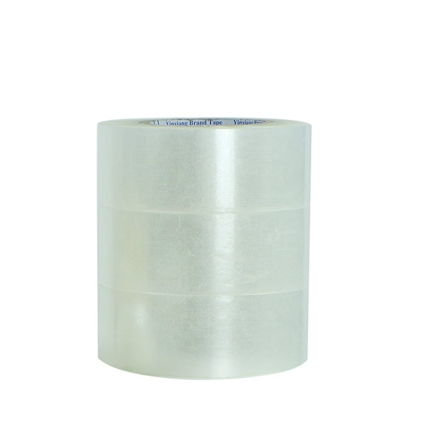3 rollos de cinta de embalaje transparente, cinta de embalaje resistente para embalaje de envío con sellado móvil, 45 yardas por rollo