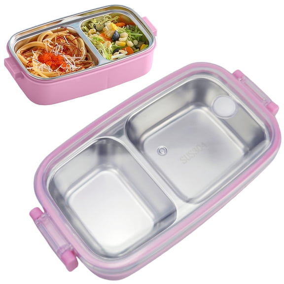 USUERY Stainless Steel Leak Proof Meal Box With Compartments For Work Picnic Portable Lunch Container