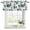 Gray, variant on Blueberry Spring Leaves Curtain Valances for Windows, Kitchen Valance Window Treatments Panel 2 Pack, Grey Botanical Branches Rod Pocket Short Curtains for Bathroom Bedroom 42 x 12 Inch