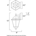 thumbnail image 2 of Maxim 65100 Westlake 1 Light 15" Tall Led Outdoor Wall Sconce, 2 of 2