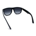 thumbnail image 7 of Gentlemanly Oversized Curved Top Racer Plastic Horned Retro Sunglasses Black - Smoke, 7 of 7