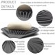 thumbnail image 2 of Set of 2 Soap Dish, Drainage Soap Dish, Shower Soap Dish, Thickened, Non-Slip, Foldable for Sink, Shower, Bathroom, Kitchen, 2 of 4