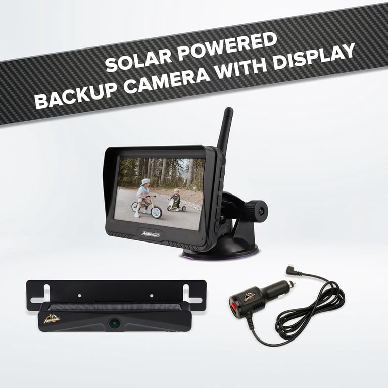 Armor All USB Solar Powered Backup Camera with 4.3” LCD Display