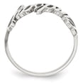 thumbnail image 2 of Solid 10k White Gold Laser Name Ring Band Size 5.5, 2 of 6