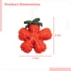 thumbnail image 4 of Juego de adornos navideños de fieltro, adornos de estrella de mar hechos a mano, diseño de flor de estrella de árbol de Navidad rojo, decoración navideña para el hogar, adornos colgantes tradicionales, 4 of 5