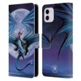 thumbnail image 1 of Head Case Designs Officially Licensed Anne Stokes Dragons 3 Moonstone Leather Book Wallet Case Cover Compatible with Apple iPhone 11, 1 of 6