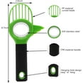 thumbnail image 2 of NOGIS 3 In 1 Avocado Cutter Slicer Plastic Shea Corer Separator Peeler Fruit Splitter Multifunctional Tool kitchen gadgets accessories, Green, 8.66 inches length, 2.43Ounces, 2 of 7