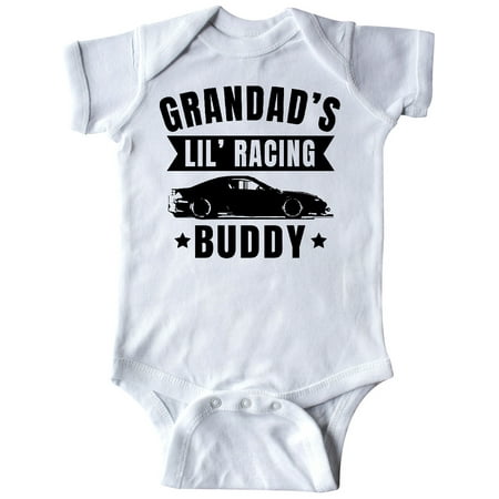 

Inktastic Grandads Lil Racing Buddy Gift Baby Boy or Baby Girl Bodysuit