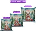 thumbnail image 3 of Merry Christmas Santa Reindeer Antlers Cavalier King Charles Spaniel Sleigh Xmas Winter Holiday Pillowcase Double Sided Dog Lover Gifts Pillow Case Covers - 00023, 3 of 3