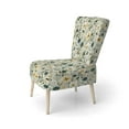 thumbnail image 3 of Designart "Verdant Wanderlust" Green Boho Upholstered Accent Chair - Bohemian & Eclectic Arm Chair For Living Room, 3 of 7