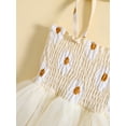 thumbnail image 6 of Coduop Baby Girls Princess Romper Dresses,Sleeveless Daisy Print Tulle Bodysuit,with Headband, 6 of 9