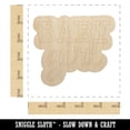 thumbnail image 2 of Baby Girl Fun Text Wood Shape Unfinished Piece Cutout Craft DIY Projects - 4.70 Inch Size - 1/4 Inch Thick, 2 of 7