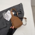 thumbnail image 4 of Bolso de pecho para mujer Mochila de moda Mochila suave Bolso bandolera (Marrón), 4 of 6