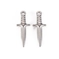 thumbnail image 3 of Non-304 Stainless Steel Pendants Stainless Steel Color 24x9x4mm Hole: 1.4mm, 3 of 3